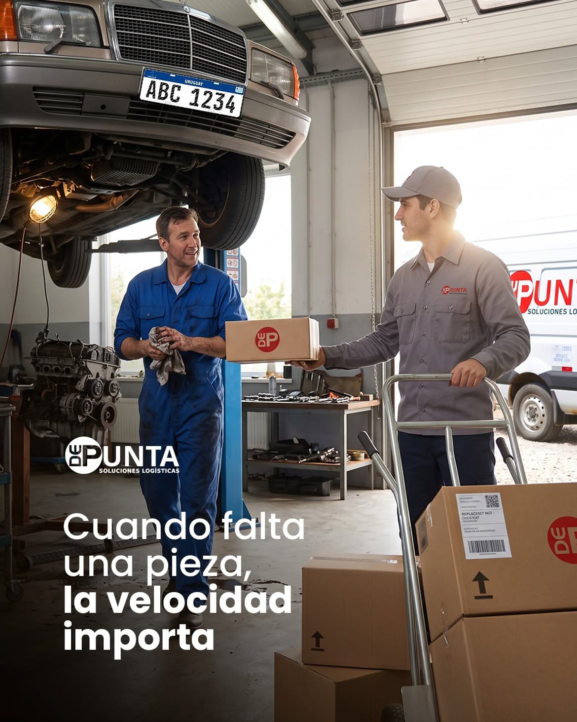 Entrega de DePunta en un taller mecánico